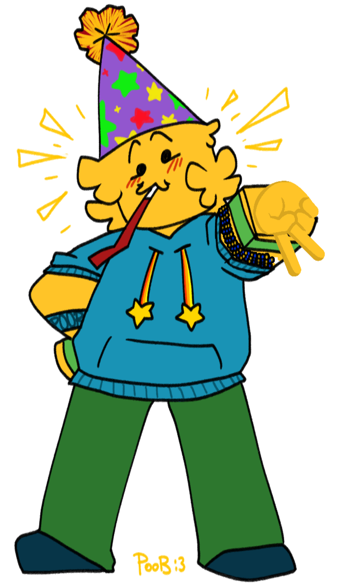 A picture of me (Poob) standing and doing a pose with an upside down v sign.